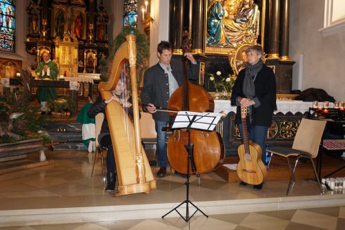 Die Hubertusfeier in der Pfarrkirche in Au.