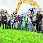 Spatenstich für Reihenhausanlage
