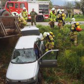 Klauser Feuerwehr übt spektakulär
