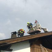 Einsatz auf dem Dach