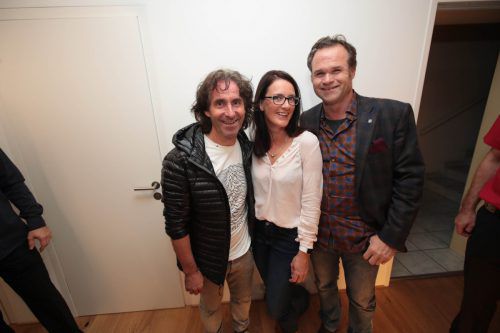 Joe und Ines Fritsche mit Christoph Tratter.