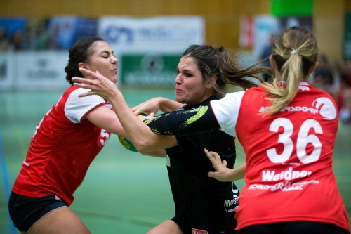 Kapitänin Johanna Rauch war gegen Atzgersdorf mit zehn Treffern Topscorerin und erzielte beim 12:9 den historischen 11.000 WHA-Treffern für den SSV Schoren. VN/Sams