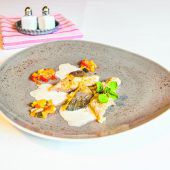 Ramschwagsaibling mit Riebelgrieß
