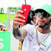 Hamilton fuhr zum 20. Malen suite in die Punkte