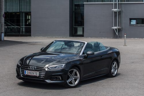 Luxuriöses Frischluftvergnügen: Mit allerlei modernen Technik- und Komfortfeatures an Bord ist das A 5-Cabriolet auch ein preislich nach oben offener Appetithappen. vn/steurer