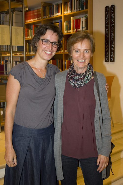 Marga Muxel-Moosbrugger (l.) und Renate Madlener (Bücherei Au).