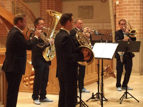 Mit einem speziellen Programm wartete das international erfolgreiche Vorarlberger Bläserquintett "Sonus Brass" in der Kirche Herz-Jesu in Bregenz auf. JU