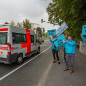 Auf Stimmenfang an der Ampel