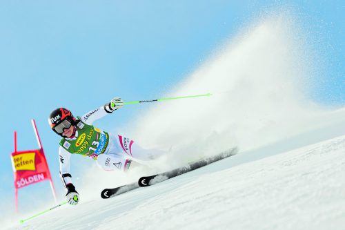 Stephanie Brunner wiederholte beim Weltcupauftakt in Sölden ihren vierten Platz aus dem Vorjahr. apa