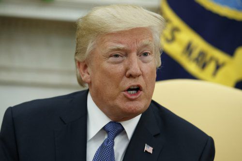 Trump besprach mit Beratern die Optionen seines Landes in dem Konflikt. AP