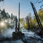 Flammen vernichten Goetheturm