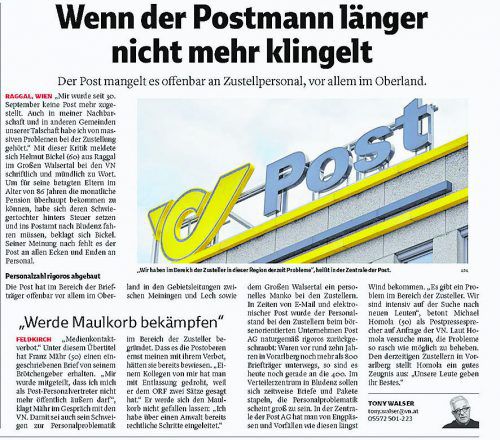 Zum VN-Bericht vom 12. 10. 2017.