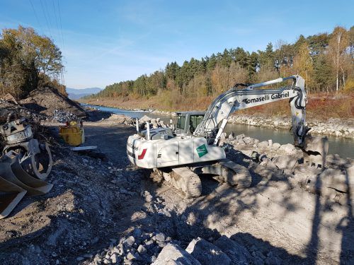 Ab Montag wird in und an der Feldkircher Ill wieder gebaggert. Die zweite Etappe der Ausweitung des Laufes startet.  uysal