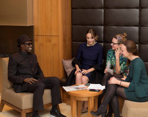 Actionstar Wesley Snipes stand den VN im Hotel am Kaiserstrand in Lochau Rede und Antwort.