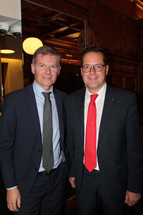 Bernhard Moosbrugger (Casino) und Martin Jäger (Sparkasse).