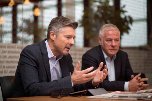 Bundesvorsitzender Gerhard Zeiner (l.) und Landesvorsitzender Michael Walser pochen auf Aufbruch in der neuen Regierung. VN/Paulitsch