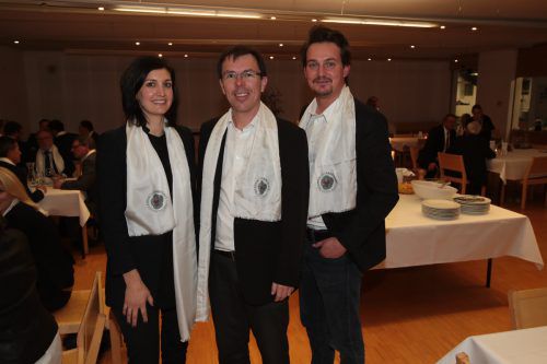 Cornelia Prenn, Pfarrprovisor Rainer Büchele und Michael Metzler.