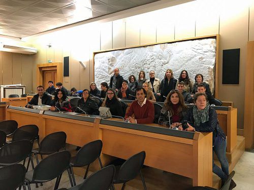 Der Empfang des Vorarlberger Teams bei der regionalen Bildungssprecherin im Palazzo Ducale. lcf
