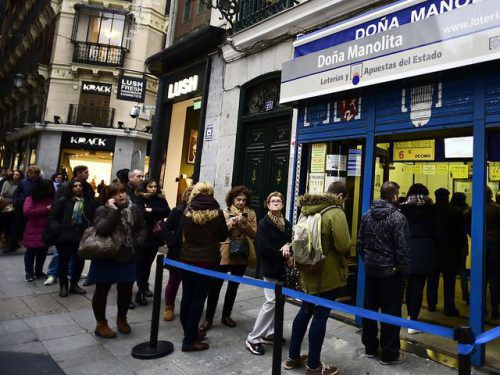 Der Madrider Kiosk "Doña Manolita" ist die begehrteste Losbude Spaniens.