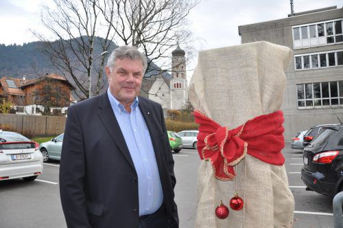 Die Parkscheinautomaten werden an den Adventwochenenden verpackt. STB