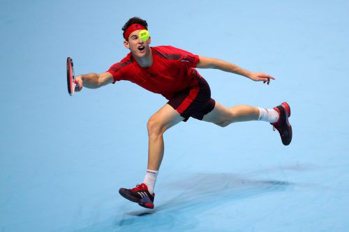Dominic Thiem trifft in seiner zweiten Partie bei den ATP-Finals am Mittwoch auf den für den verletzten Rafael Nadal nachgerückten Pablo Carreno Busta. GEPA