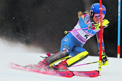 Große Show vor der Heim-Kullisse in Killington. Mikaela Shiffrin gewann den Torlauf mit 1,64 Sekunden Vosprung auf Petra Vlhova. gepa