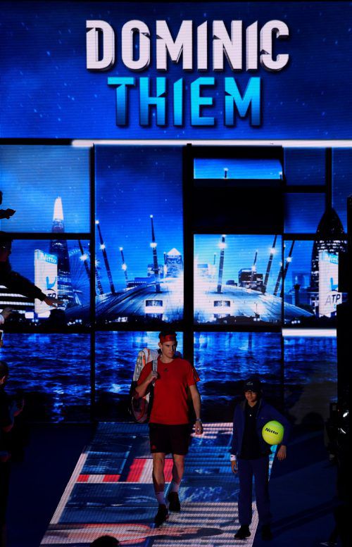 Großes Theater in der Londoner o2-Arena bei den ATP Finals. Für Dominic Thiem ist das Turnier bereits in der Gruppenphase wieder Geschichte. Reuters