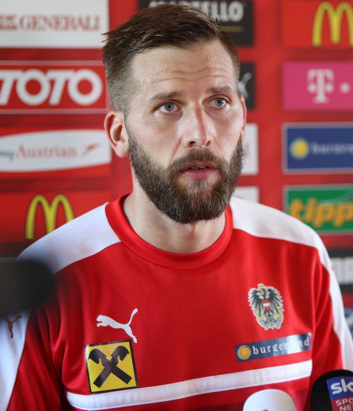 Guido Burgstaller berichtet von einer neuen Strategie im ÖFB-Team. gepa