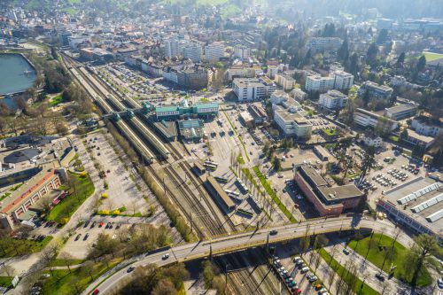 Hinter den Kulissen laufen Planungen für Seequartier, Bahnhofsneubau, Vorplatz und die Seestadt auf Hochtouren.  vn/Hartinger