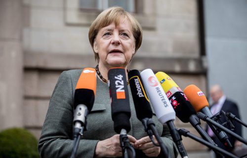 „Ich glaube, es kann gelingen“, sagte Merkel vor der finalen Sondierungsrunde.  AFP