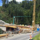 Hölltobelbrücke vor Fertigstellung