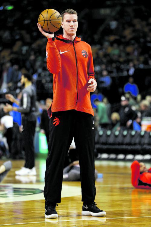 Jakob Pöltl blieb gegen die Knicks ohne Punkte. afp