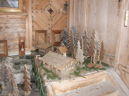 Krippenausstellung der Volksschule Au im Gasthof Löwen. M. Moosbrugger