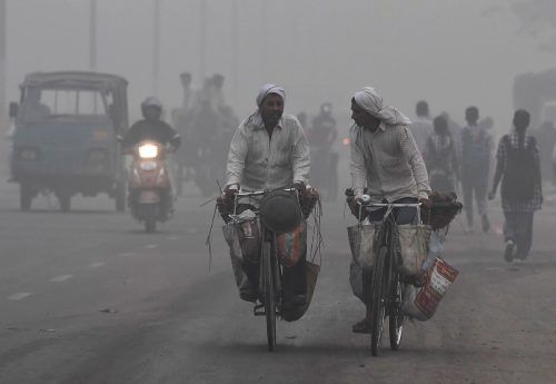 Neu Delhi wurde 2014 von der Weltgesundheitsorganisation WHO als die am stärksten verschmutzte Hauptstadt der Welt eingestuft.  afp
