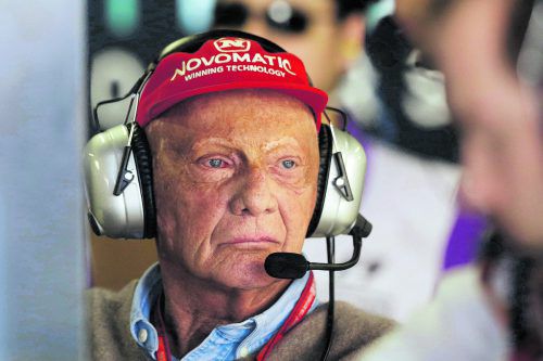 Niki Lauda: „Die Entwicklung der Autos ist wichtig.“ ap