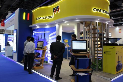 Omicron war mit einem Stand unter anderem auf der „Middle-East-Electricity-Exhibition“ in Dubai vertreten.  omicron
