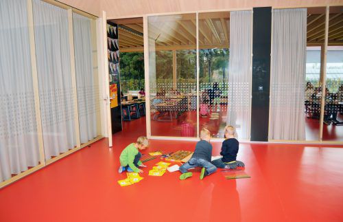 Seit Schulbeginn werden in der neuen Volksschule Unterdorf 143 Kinder unterrichtet.  AJK