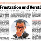 Frustration wegen Karlheinz Kopf