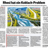 Verhandlungen um Rhesi in Koblach