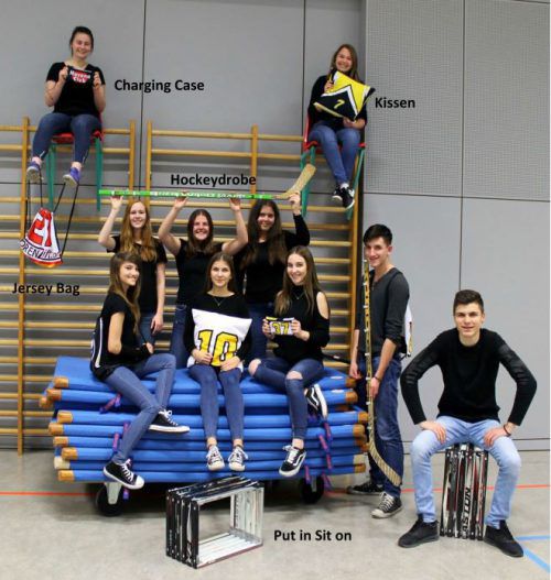 Das Broken-Sticks-Team.  hak has Feldkirch