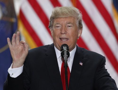 Der Präsident will sein Wahlkampfversprechen wahr machen. AFP