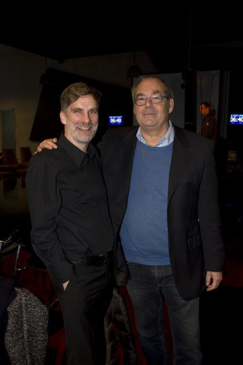 Gastgeber Winfried Nußbaummüller (l.) und KUB-Kurator Rudolf Sagmeister.