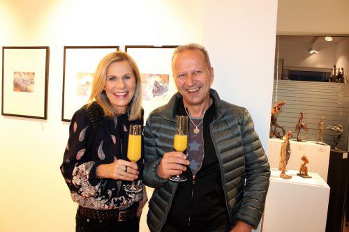 Gingen ebenfalls auf "Winterreise": Sabine und Gerhard Sulzbacher.  