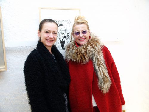 Kunstliebhaberinnen: Patricia Büchel (l.) und Rita Mittelberger.