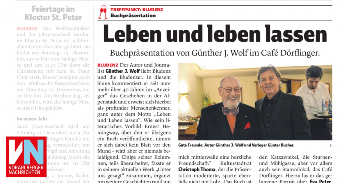 Leben und leben lassen VN Heimat Leben und leben lassen VN Heimat
