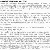 Das Regierungsprogramm