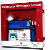 Neuer Defibrillator in Rankler Sporthallen