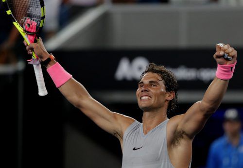 Der Weltranglistenerste Rafael Nadel zeigte auch im Drittrunden-Match gegen Damir Dzumhur dass er der große Favorit auf den Turniersieg bei den Australian Open ist. ap