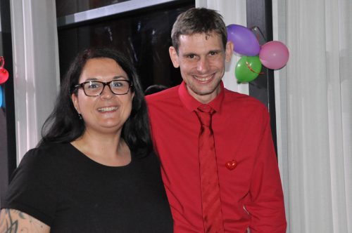 In Partylaune: Bernhard Corn und Veronika Keck.