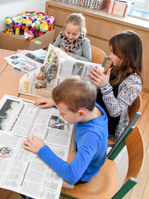 Jeden Tag nach der großen Pause heißt es für die Schüler: „Zeitung lesen.“